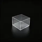 Cube de présentation transparent PMMA 15 x 15 x 10 cm - Cube plexi - Cube acrylique