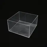Bac de présentation transparent PMMA 30 x 30 x 15 cm - Bac plexi - Bac acrylique