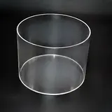 Bac de présentation rond PMMA ø 15 x H 10 cm - Vitrine tube plexi - Bac cylindrique