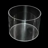 Bac de présentation rond PMMA ø 20 x H 15 cm - Vitrine tube plexi - Bac cylindrique