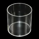 Bac de présentation rond PMMA ø 20 x H 20 cm - Vitrine tube plexi - Bac cylindrique