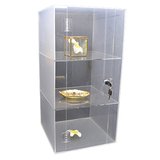 Vitrine de comptoir plexiglas 300 x 300 x 600 mm 3 niveaux