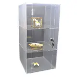 Vitrine de comptoir plexiglas 300 x 300 x 600 mm 3 niveaux