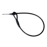 Cable boucle en inox,long.17cm, coloris noir, gainage pvc