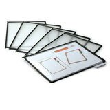 Protège-documents A4 20 pages avec 10 onglets index - Noir - Lot de 10