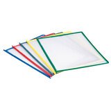 Protège-documents A4 20 pages avec 10 onglets index - Couleurs assorties - Lot de 10