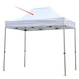 Bâche de toit pour tente pliante 300x200 cm - blanc - 300 g/m²