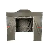 Lot complet murs pour tente pliante 300x200 cm - noir - 300 g/m²