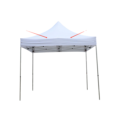Bâche de toit pour tente pliante 300x300 cm - blanc - 300 g/m² - Tentes, barnums