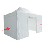 Lot complet murs pour tente pliante 300x450 cm - blanc - 300 g/m²