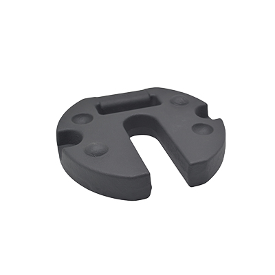 Poids de lestage rond en fonte de 15 kg pour parasol de marché, tente et barnum - noir