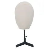 Tête homme vintage lin/fibre de verre ø 20 x H 38 cm