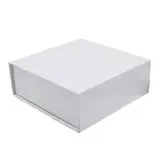 Boîtes aimantées - blanc brillant - 16 x 16 x H 6 cm - par 5