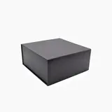 Boîte cadeau carton noire 22 x 22 x 10 cm - Lot de 5