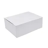 Boîte cadeau carton pliable blanche 40 x 30 x H 15 cm, 1200g/m² - Paquet de 5