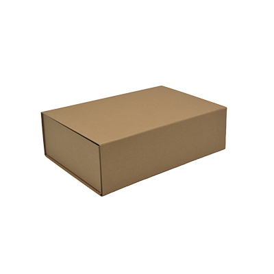 Boîte cadeau carton pliable kraft 33 x 22 x H 10 cm, 1200g/m² – Paquet de 5 - Boites cadeaux carton pliables