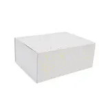 Boîte cadeau pliable blanche à pois or 33x25,5x14cm – Paquet de 5