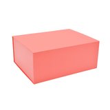Boîte cadeau pliable rouge 29x22x12cm – Paquet de 5