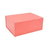 Boîte cadeau pliable rouge 29x22x12cm – Paquet de 5