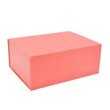 Boîte cadeau pliable rouge 33x25,5x14cm – Paquet de 5