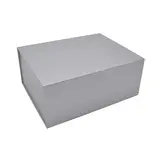 Boîte cadeau pliable argent 33x25,5x14cm – Paquet de 5