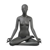 Mannequin femme assise Yoga, finition mate - Mannequins sportifs
