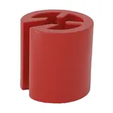 Marque taille neutre rouge ø 1 x 1 cm - Indicateur de taille pour cintre - Paquet de 100