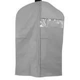 Housse vêtement en PEVA 60 x 150 cm Gris clair - Housse de protection vêtement - Lot de 5