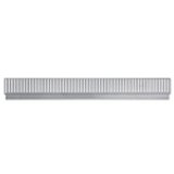 Profil arrière pour diviseurs - Ligne Store gris métallisé pas de 25 mm