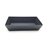 Corbeille carton rectangulaire noir 33 x 20 x 7,4 cm, paquet de 10