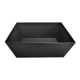 Corbeille carton carrée noir 20 x 16,5 x 7,5 cm, paquet de 10