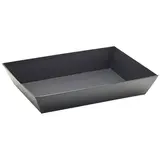 Corbeille carton rectangulaire noir 27 x 20 x 5 cm, paquet de 10