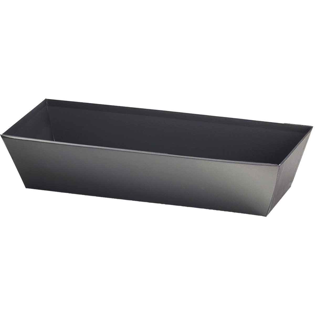 Corbeille carton rectangulaire noir 24 x 10 x 6 cm, paquet de 10