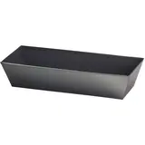 Corbeille carton rectangulaire noir 24 x 10 x 6 cm, paquet de 10