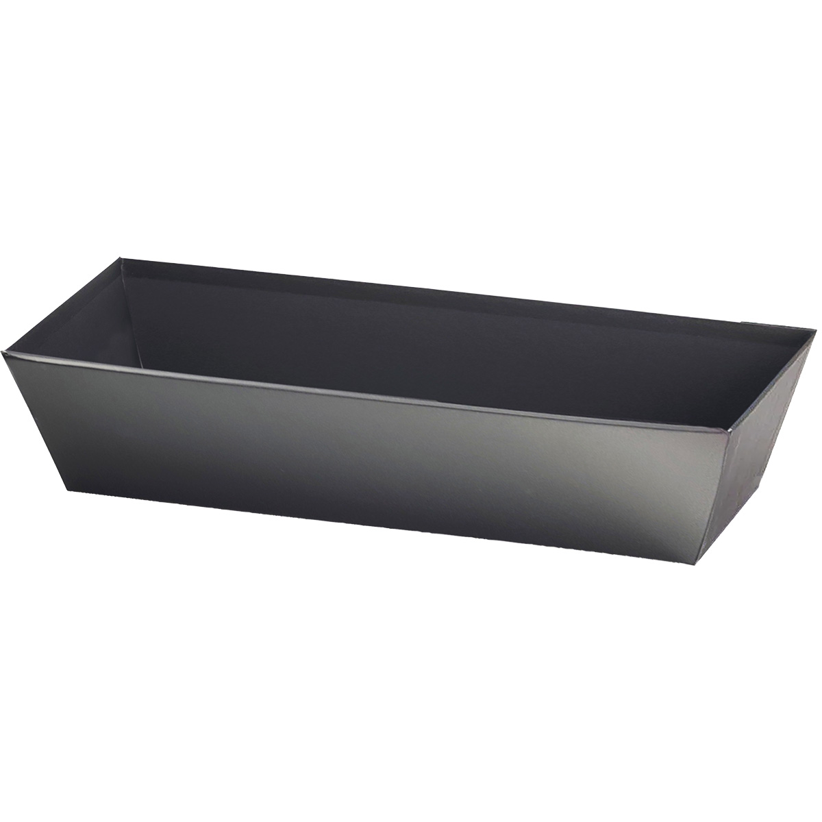 Corbeille carton rectangulaire noir 30 x 10 x 6 cm, paquet de 10