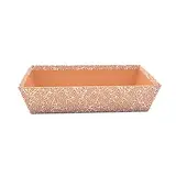 Corbeille carton rectangulaire Origami 33 x 20 x 7,5 cm cuivre / blanc, paquet de 10