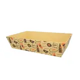 Corbeille carton rectangulaire Bière 33 x 20 x 7,5 cm brun / noir, paquet de 10