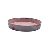 Corbeille carton ronde Beauté ø 20,5 cm – beige clair / terracotta - Corbeilles carton
