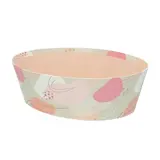 Corbeille carton ovale Beauté 26 x 19,3 x 8 cm beige clair / terracotta, paquet de 6