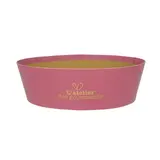 Corbeille carton ovale Épicerie fine 26 x 19,3 x 8 cm bordeaux / brun, paquet de 6