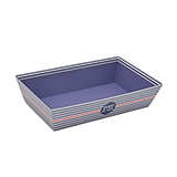 Corbeille rectangle carton bleu marine mer 33x20x7,5cm - Corbeilles carton