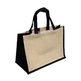 Sacs cabas bicolores en jute