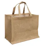 Sacs jute poignées plates Petit modèle