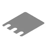 Plaques métal pour pied d'échelle