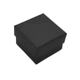 Écrin bijoux carton kraft lisse Noir 5 x 5 x 3 cm - Ecrin pour bague - Boîte bijoux - Paquet de 20