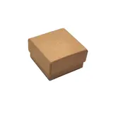 Écrin bijoux carton kraft Brun 5 x 5 x 3 cm - Ecrin pour bague - Boîte bijoux - Paquet de 20