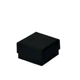 Écrin bijoux carton gaufré Noir 5 x 5 x 3 cm - Ecrin pour bague - Boîte bijoux - Paquet de 20