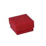 Écrin bijoux carton gaufré Rouge 5 x 5 x 3 cm - Ecrin pour bague - Boîte bijoux - Paquet de 20