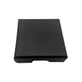 Écrin bijou plat pour pendentif et boucles carton kraft noir 6 x 6 x 1,6 cm insert velours - Boite bijoux – Lot de 20