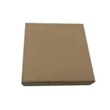 Écrin bijou plat pour Collier & Chaîne carton kraft brun 9 x 9 x 1,6 cm insert mousse - Boite bijoux – Lot de 20